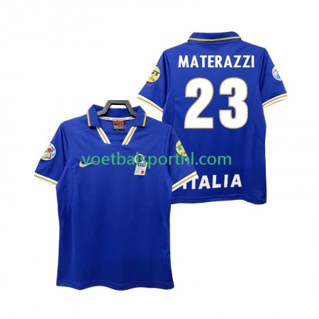 Italië MATERAZZI 23 Retro Thuis Shirt 1996